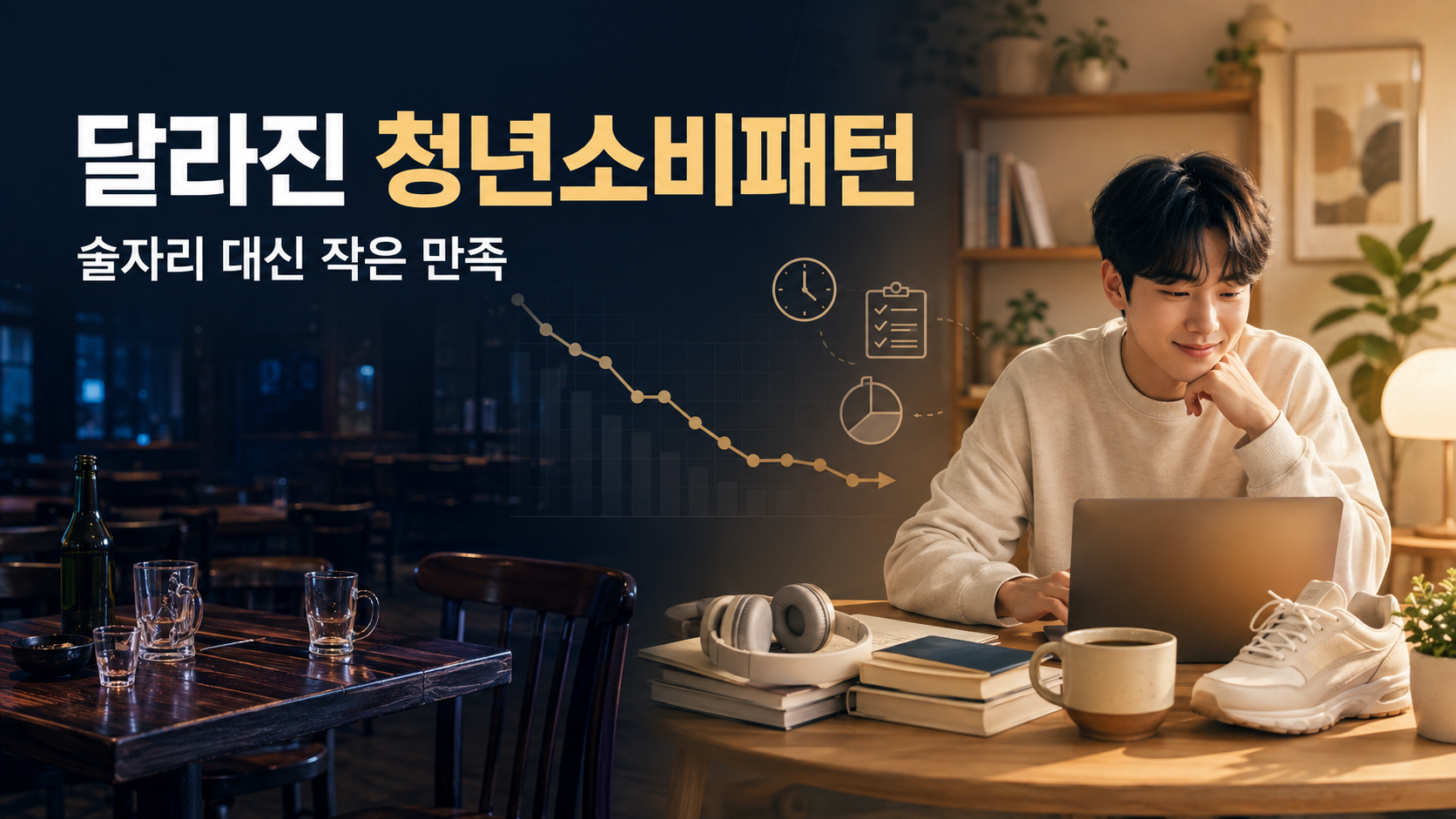 술자리 대신 개인적인 만족을 선택하는 청년소비패턴 변화
