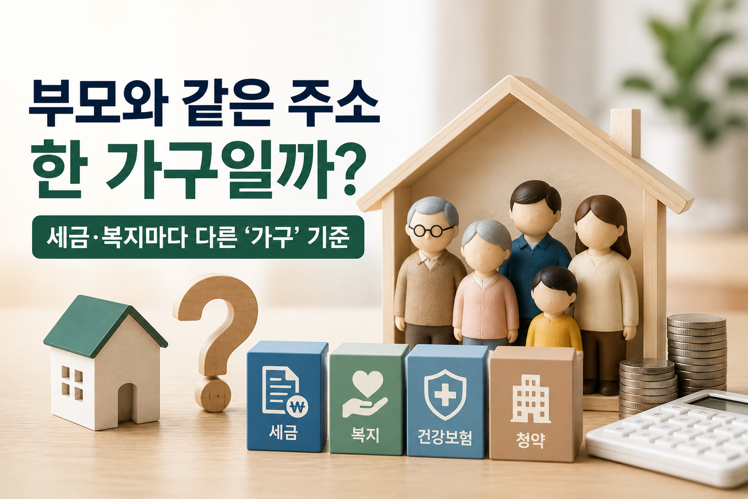 부모와 같은 주소, 가구일까 이미지
