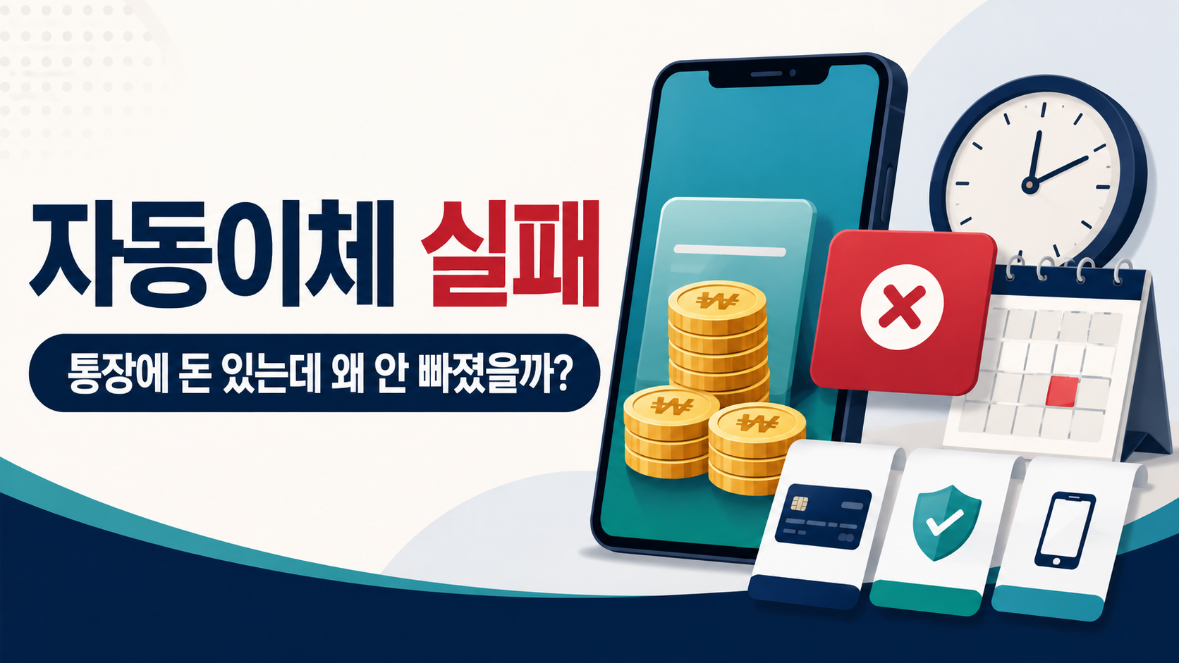 자동이체 실패, 출금 순서의 함정 이미지