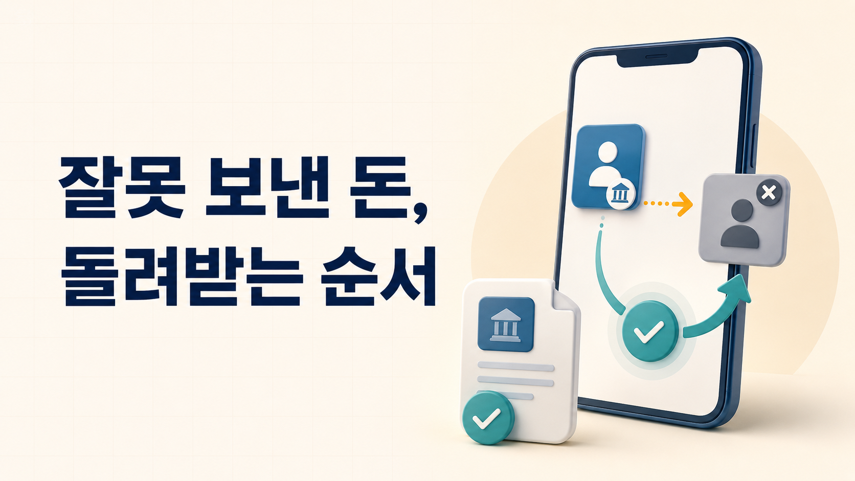 잘못 보낸 돈, 돌려받는 순서