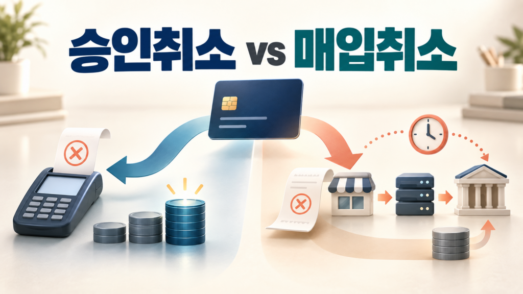 승인취소 vs 매입취소