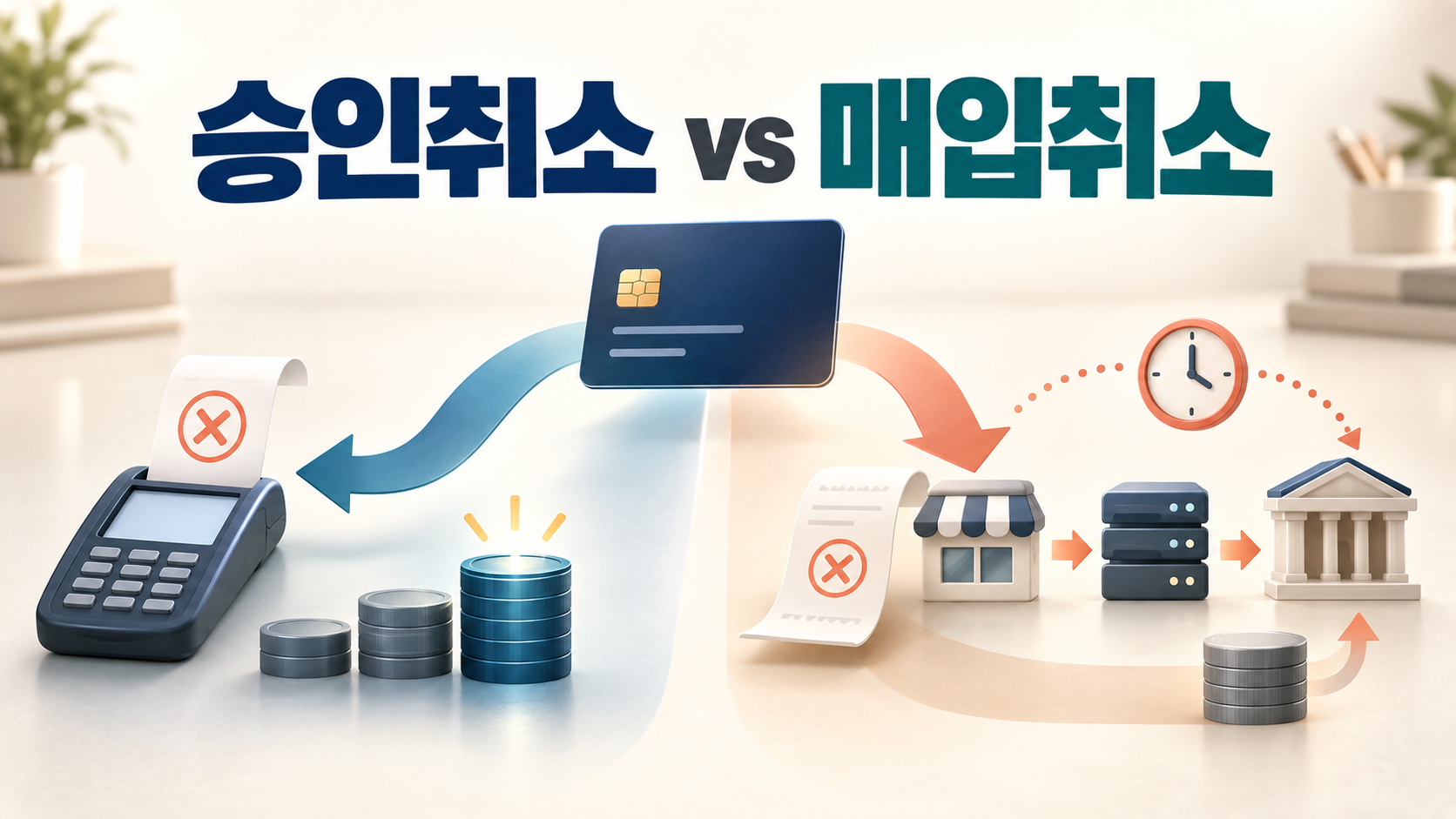승인취소 vs 매입취소