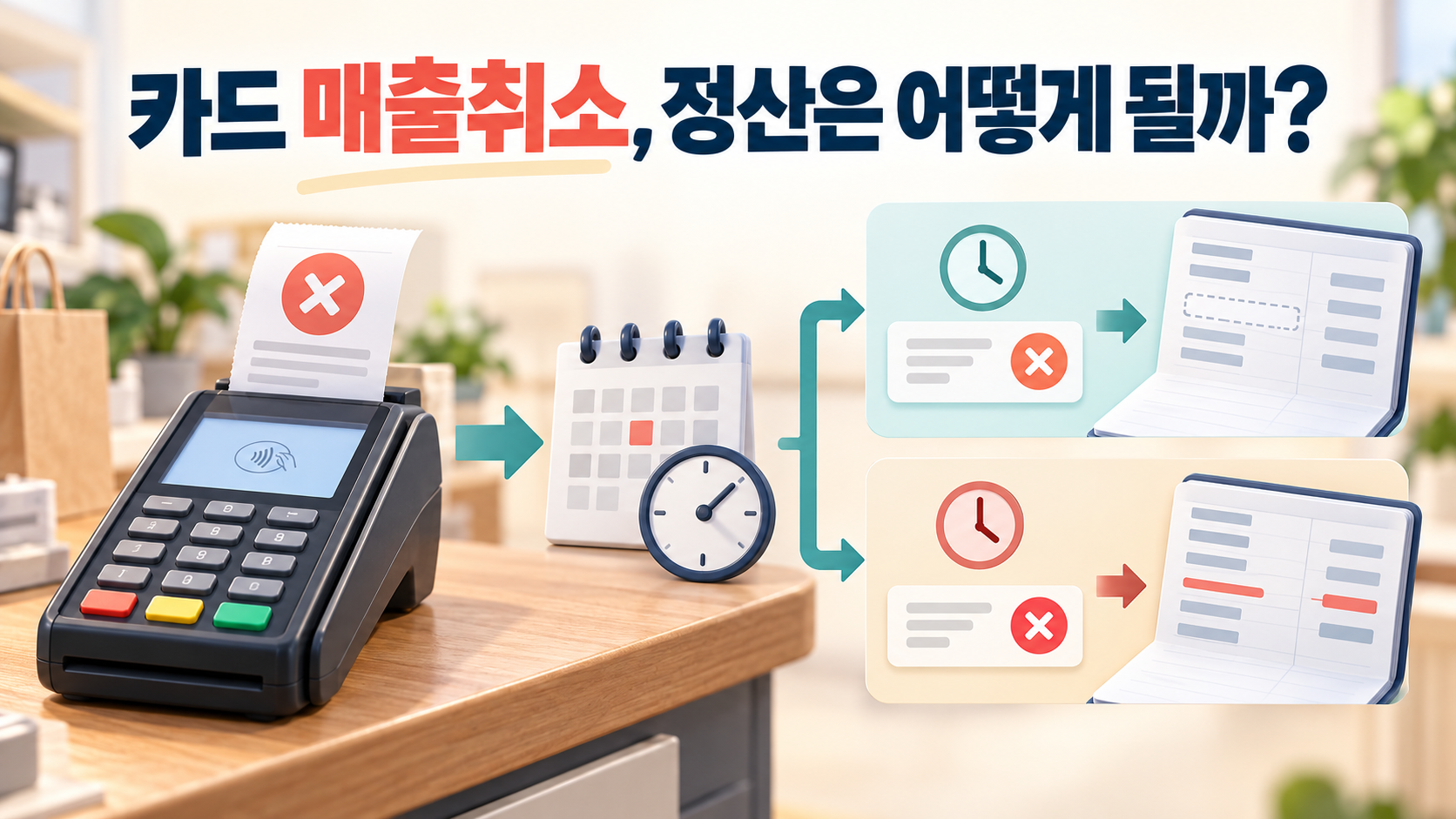 카드 매출취소와 다음 정산
